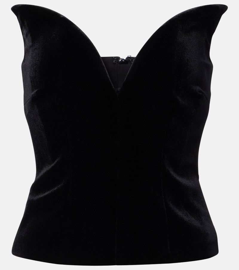 Velvet corset top 1