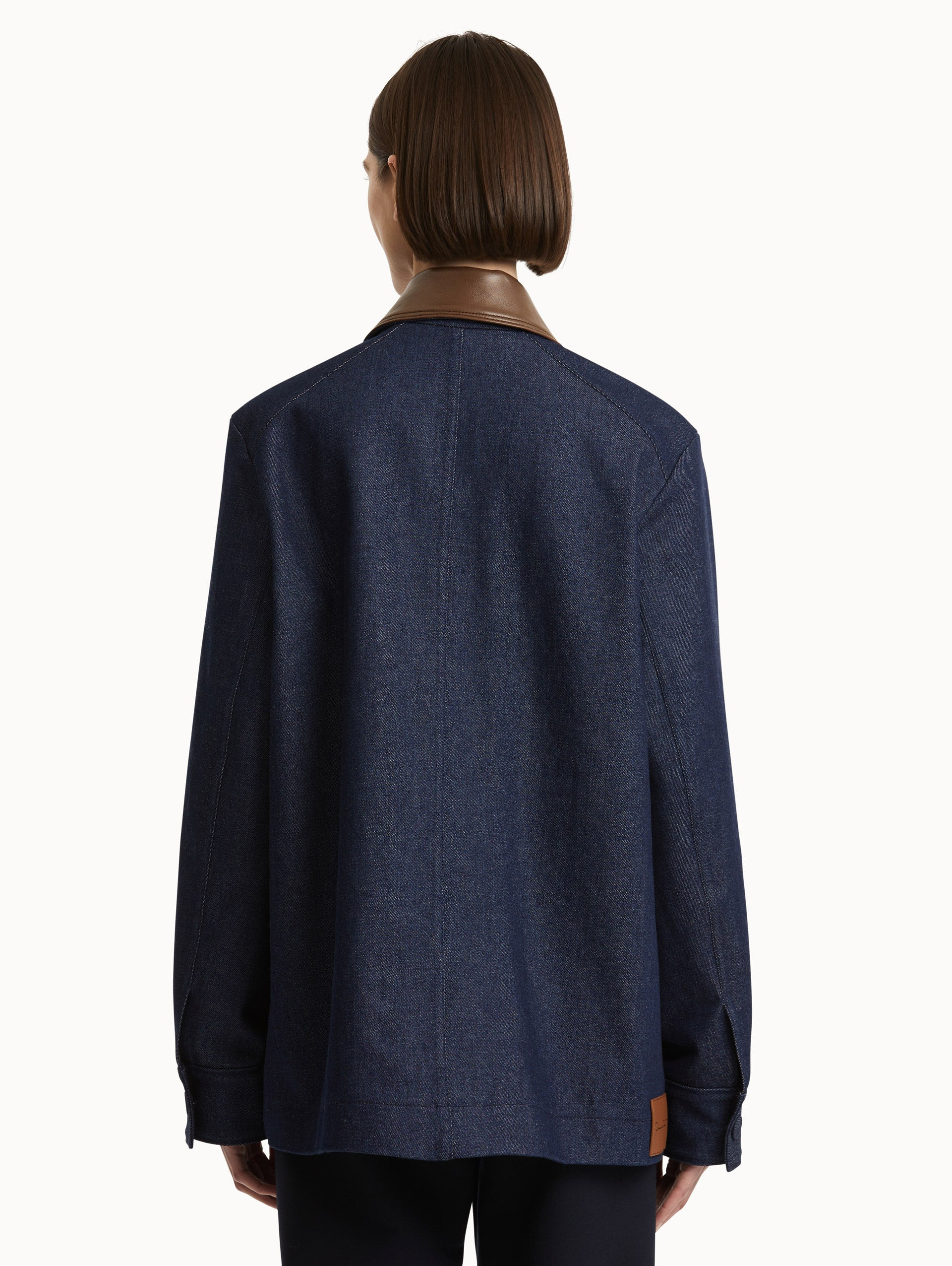 PEONY SEQUIN EMBROIDERED DENIM JACKET - 4