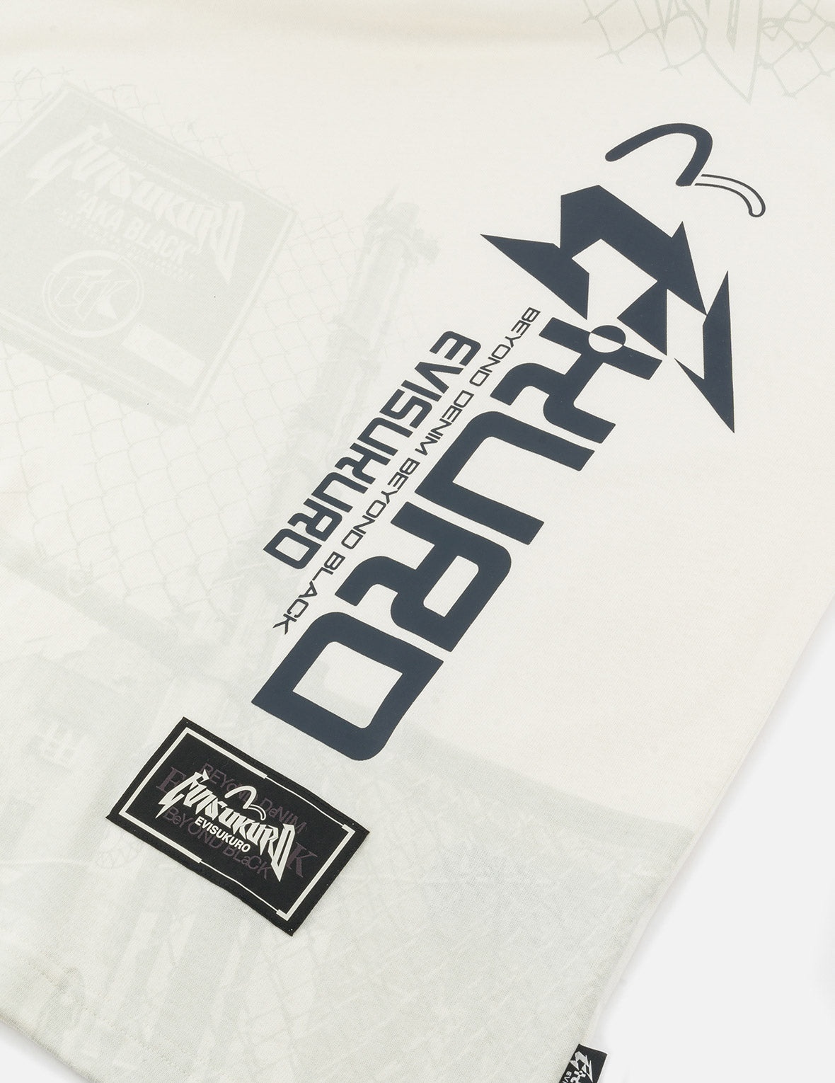 Logo and Seagull print Oversized T-Shirt - 5