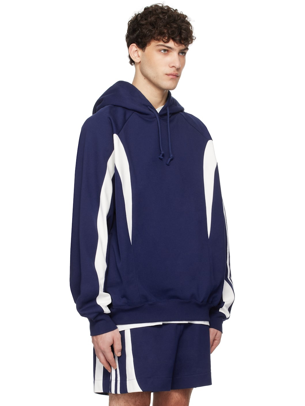 Blue Cut Line Hoodie - 2