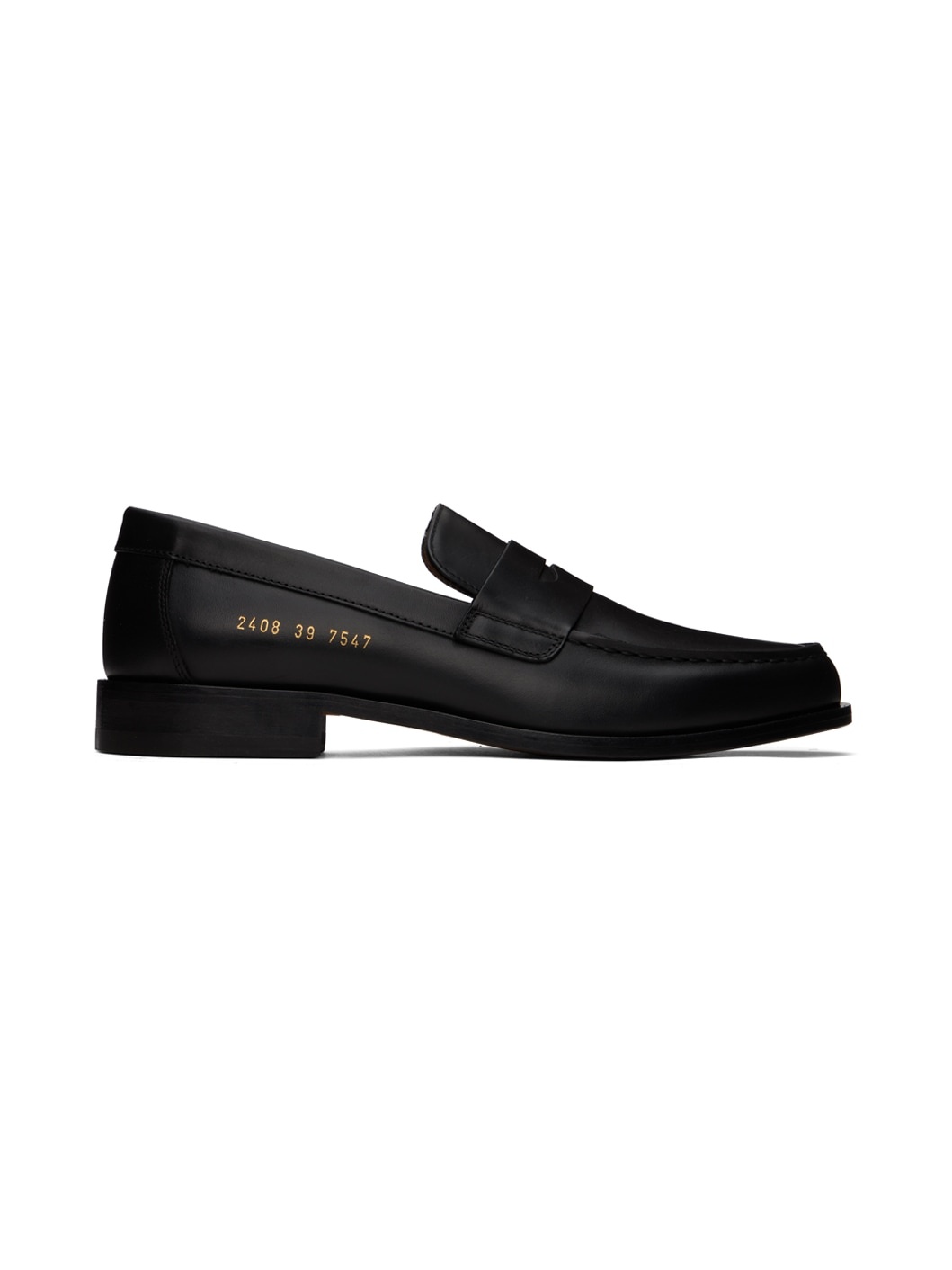 Black Leather Loafers - 1