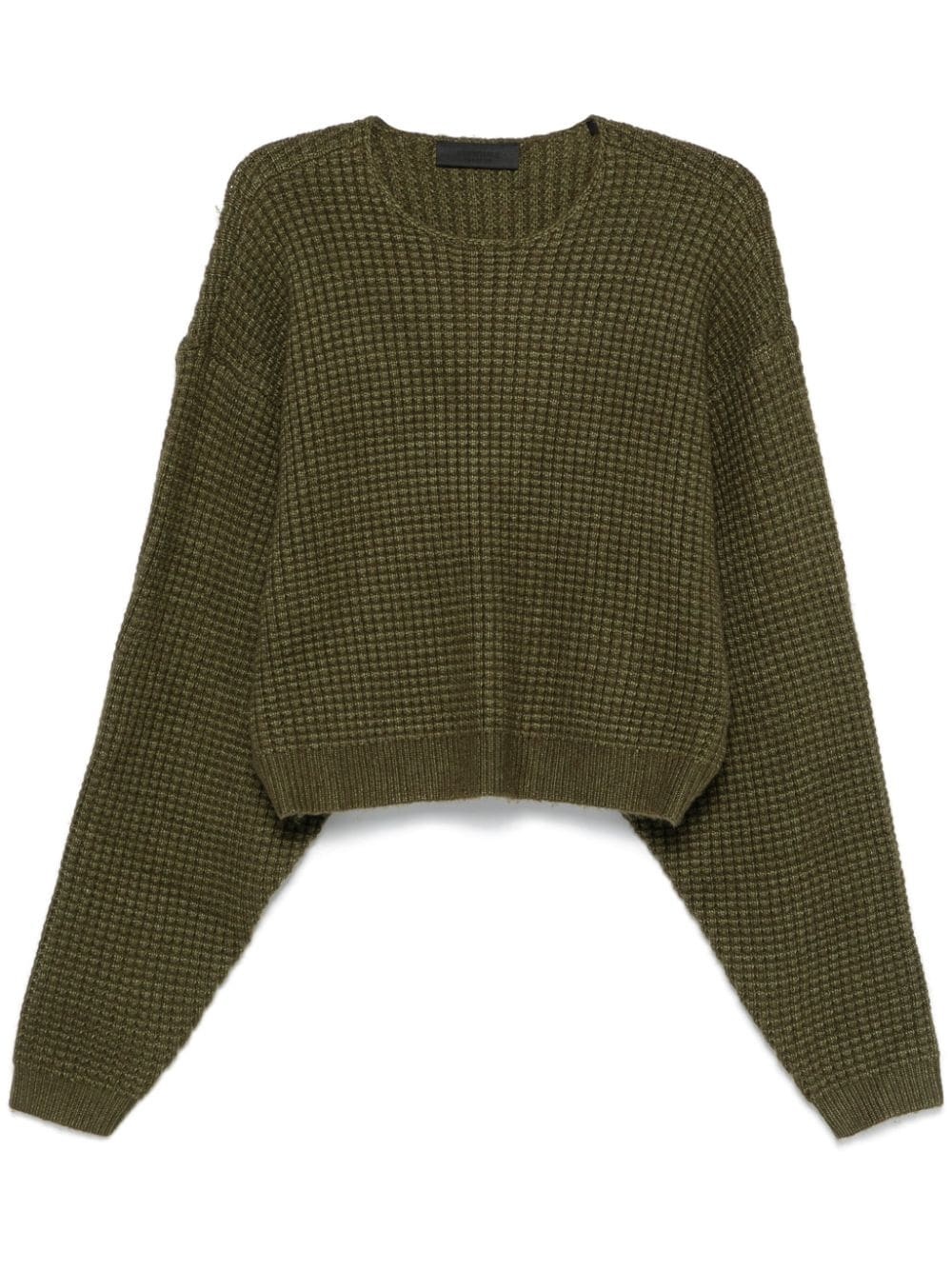 waffle-knit sweater - 1