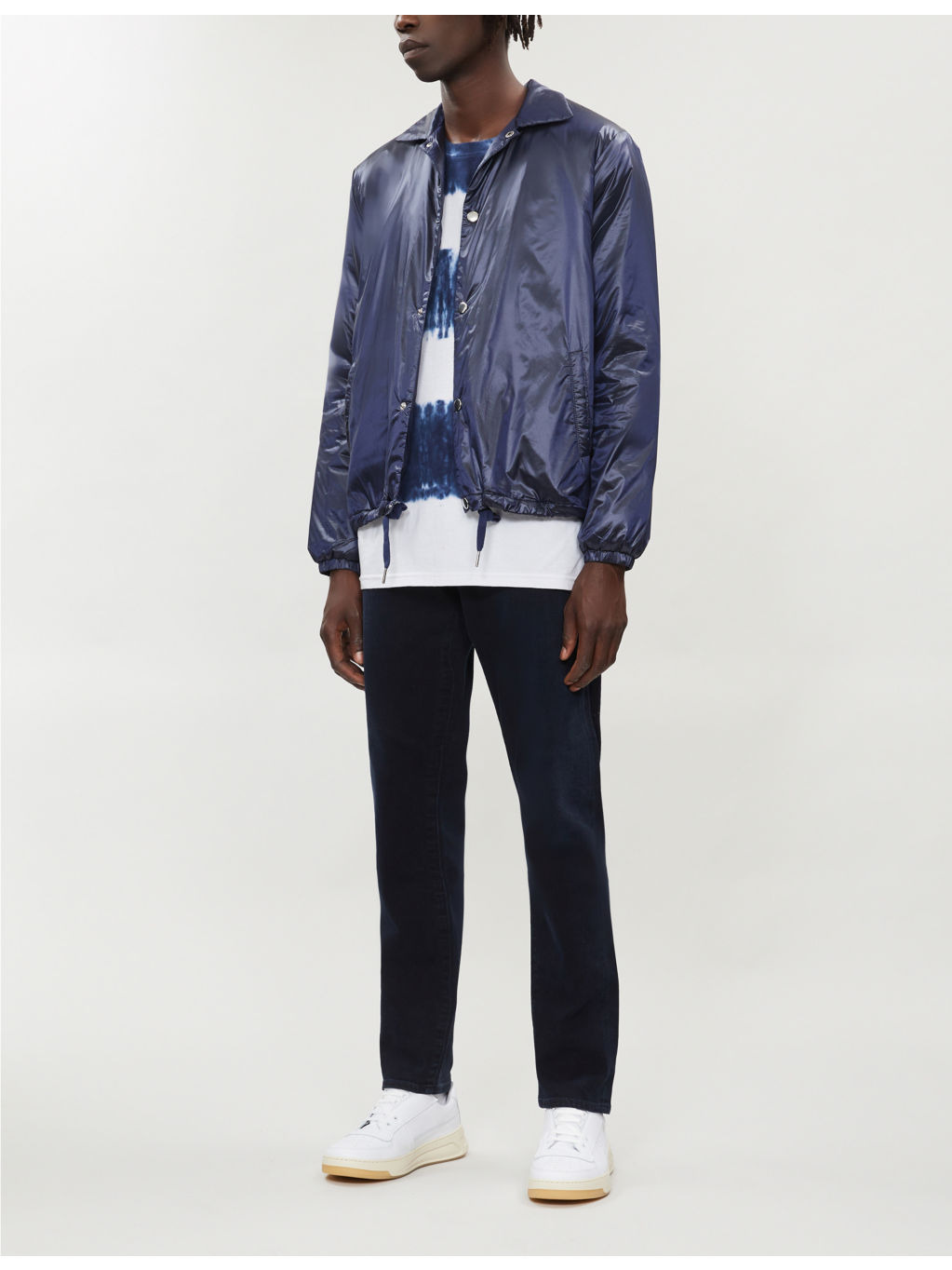 London tapered stretch-denim jeans - 3