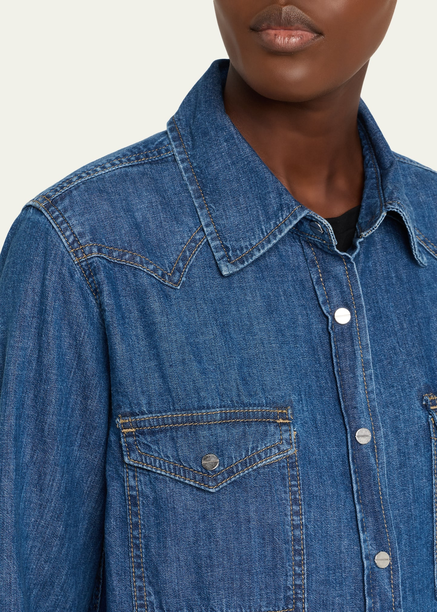 Cowboy Take Me Away Denim Shirt - 5