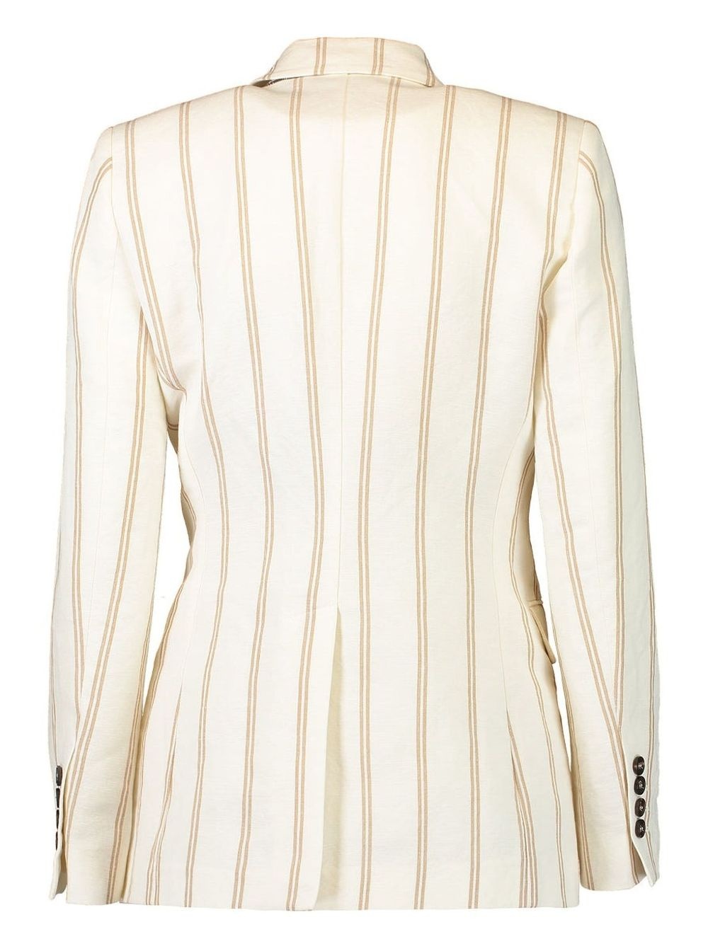 striped double-breasted blazer - 2