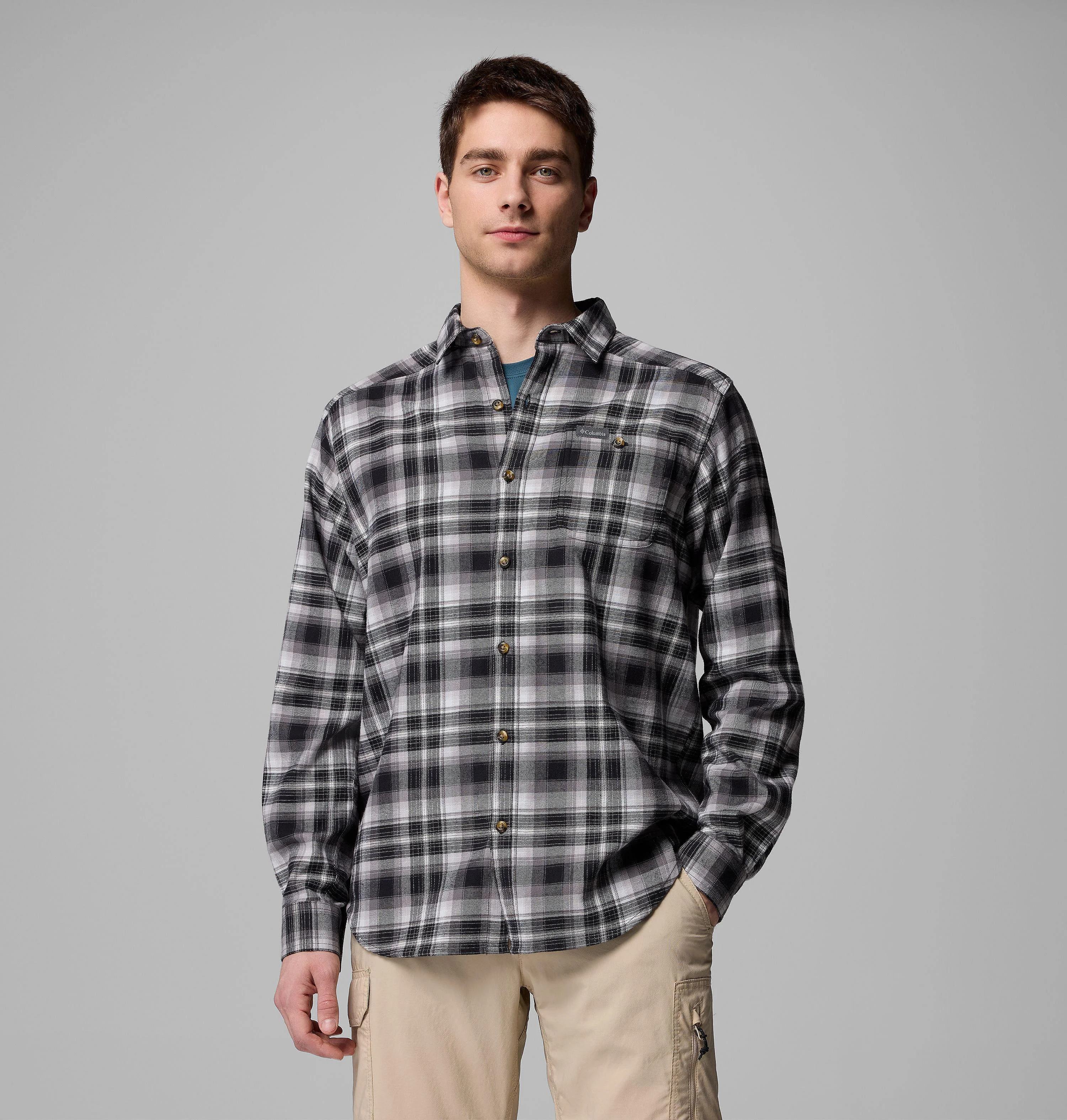 Men's Cornell Woods Flannel Long Sleeve Shirt - 1