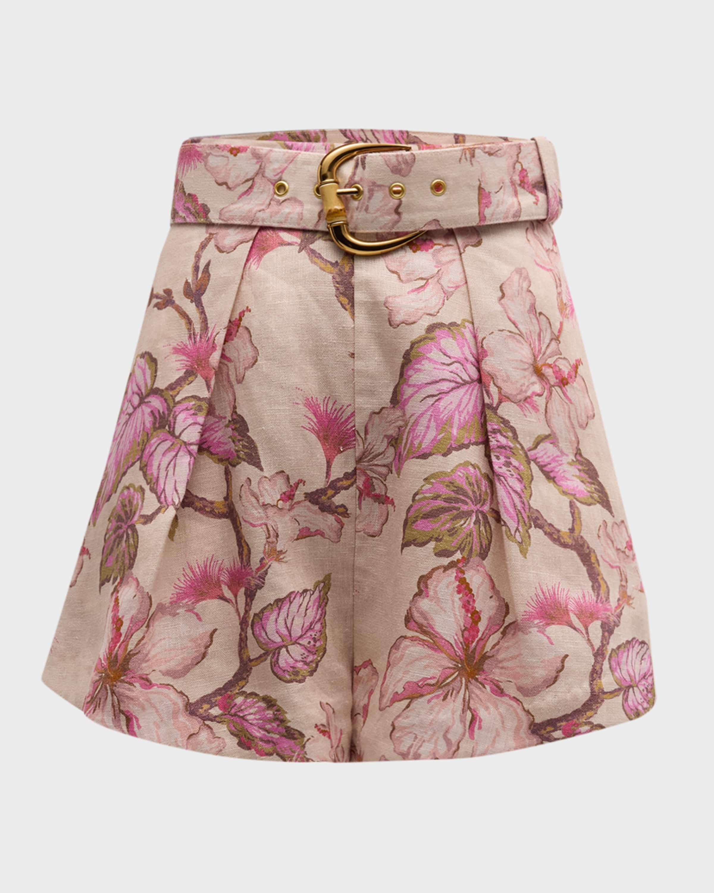 Matchmaker Floral Tuck Shorts - 1