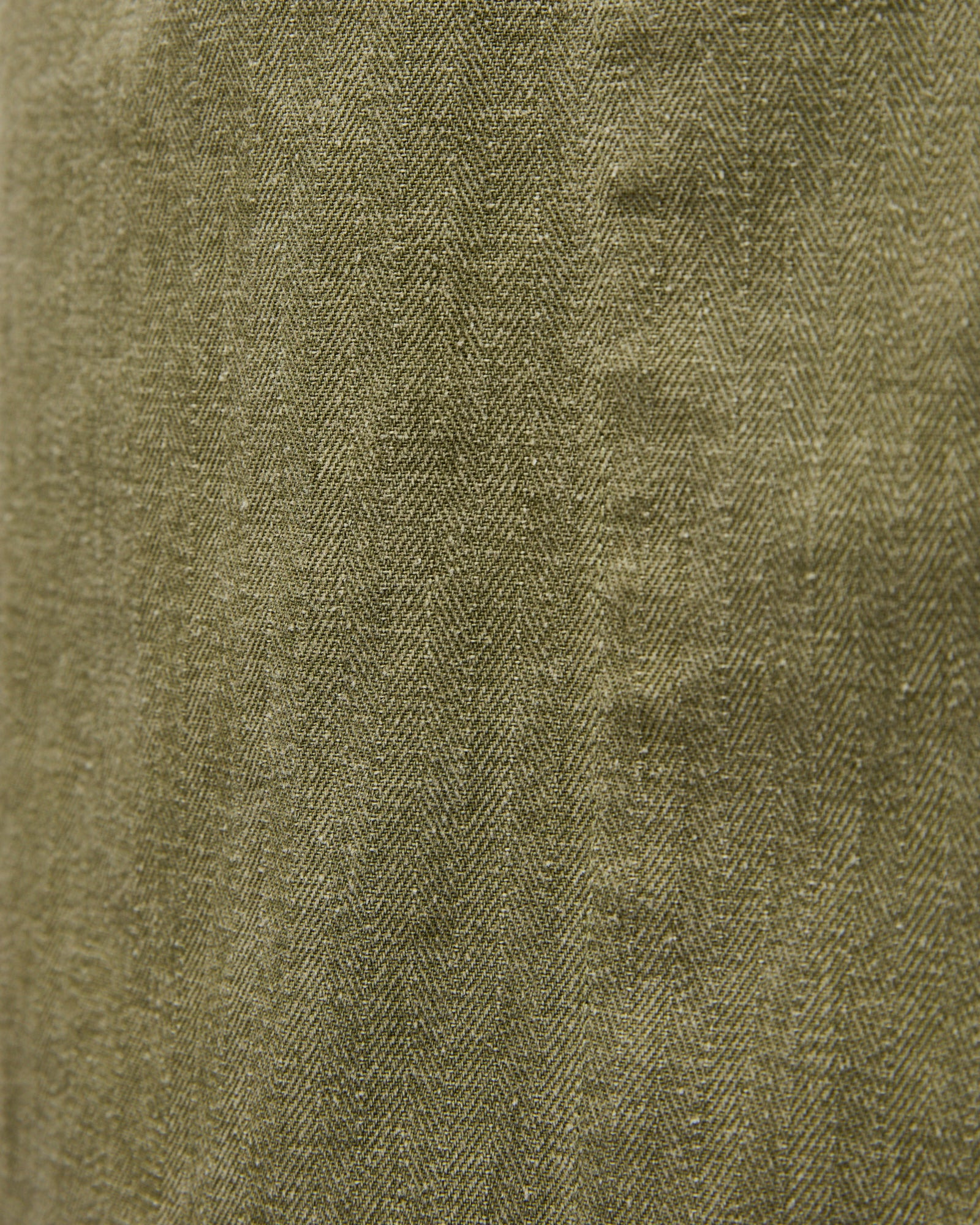 M43 Overshirt in Olive Herringbone Twill - 7