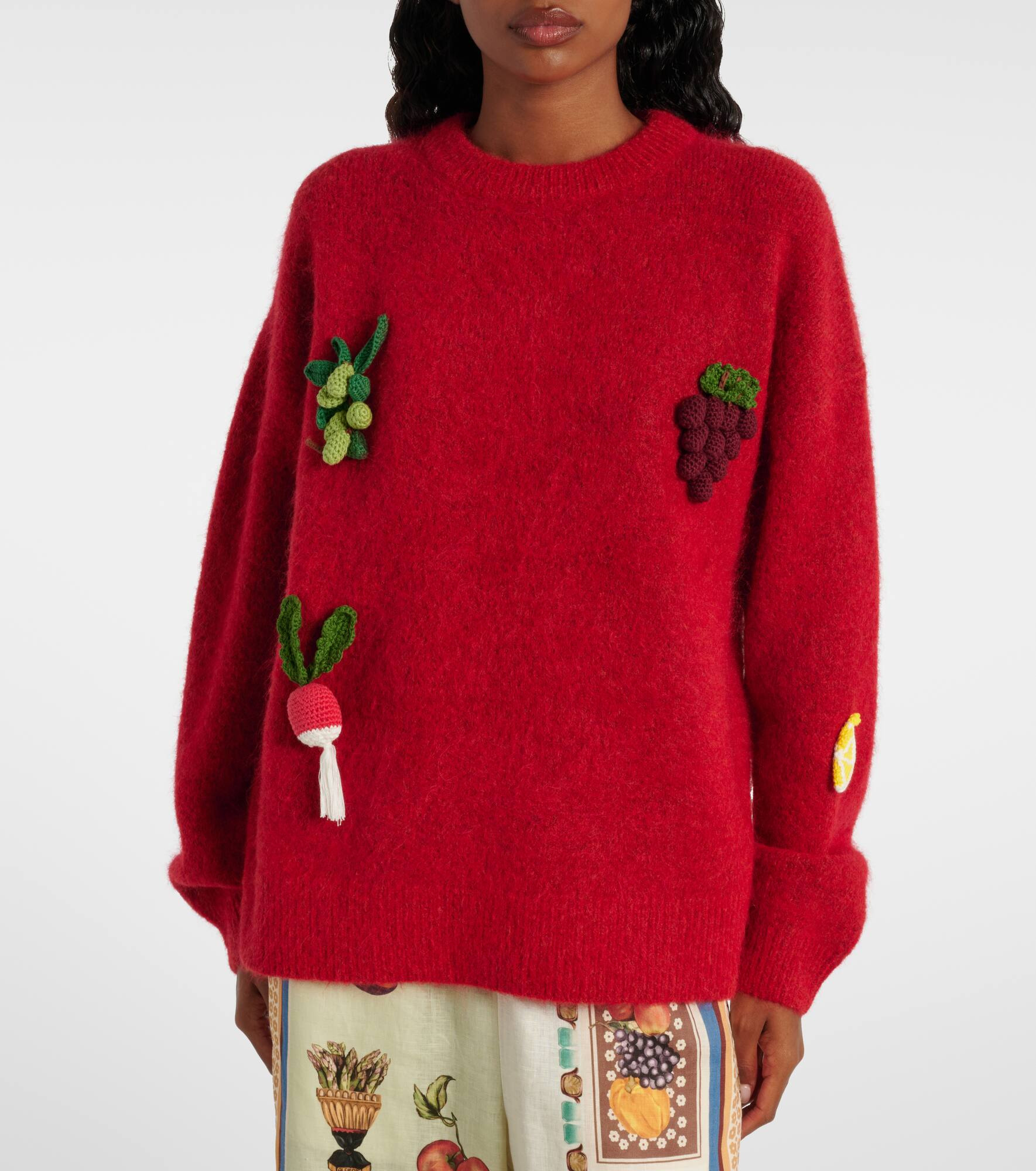 Fruitto alpaca, mohair, and wool-blend sweater - 6