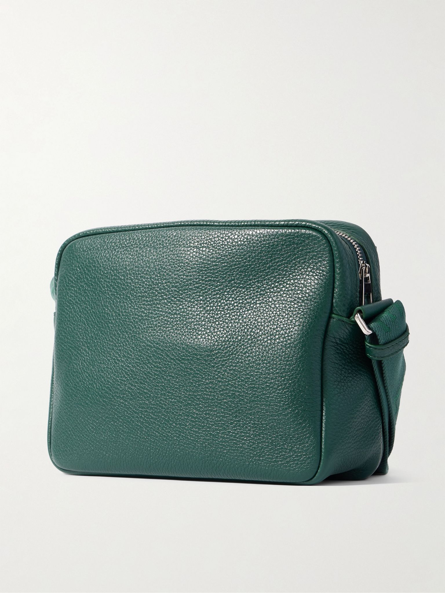 Pebble XS Full-Grain Leather Messenger Bag Green - 3