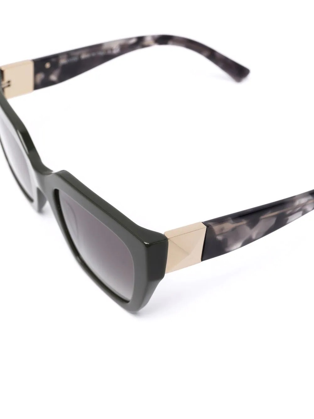 tortoiseshell-effect square-frame sunglasses - 3