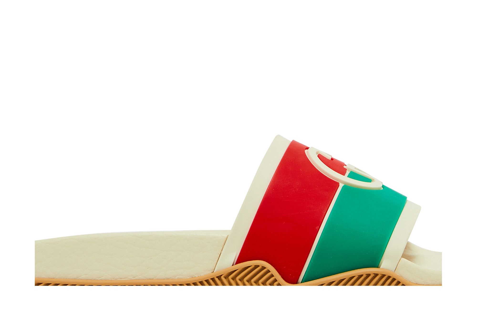 Gucci Wmns Slide 'Interlocking G - White Red Green' - 2