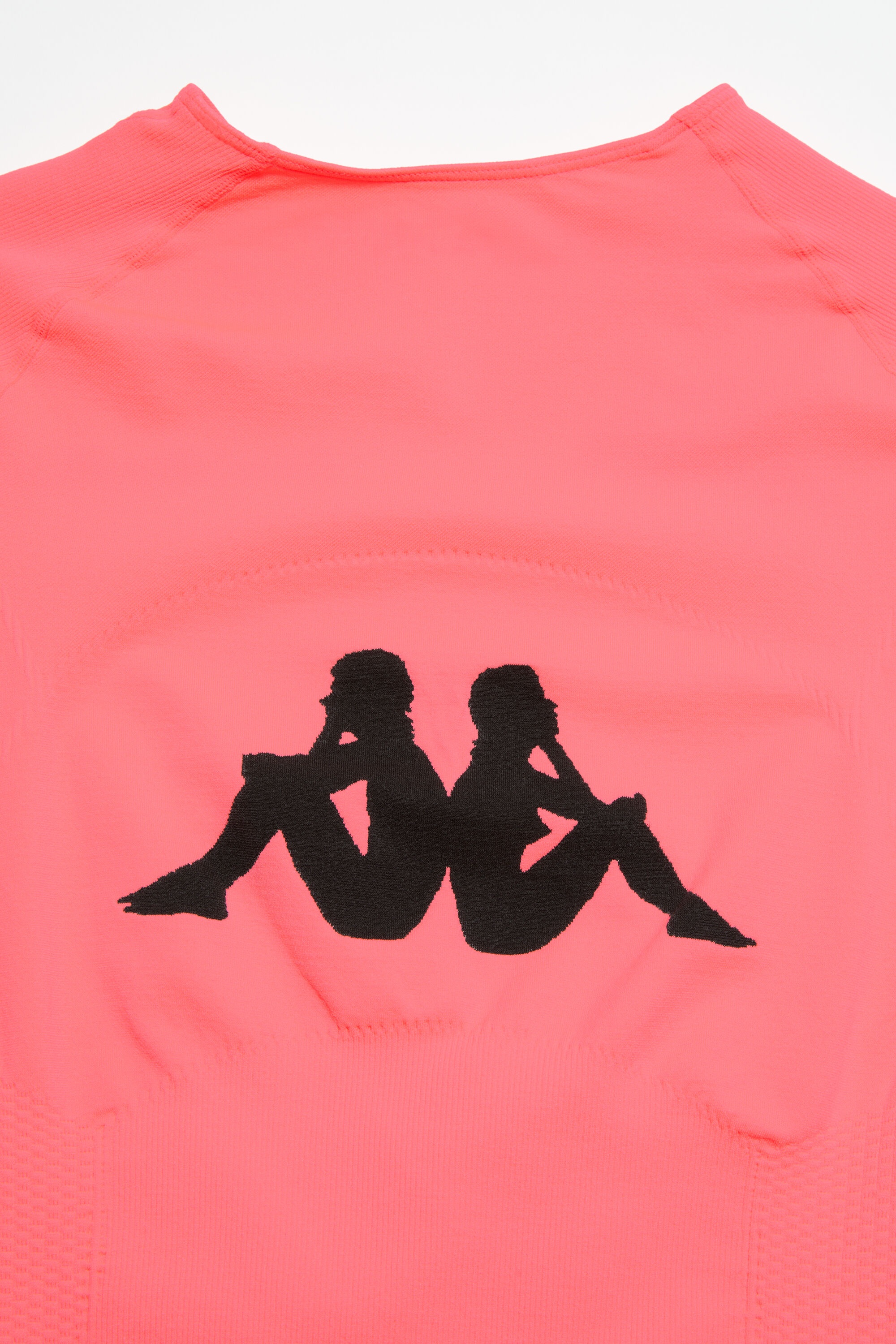 Long sleeve logo t-shirt - Acne Studios x Kappa - Neon Pink - 4