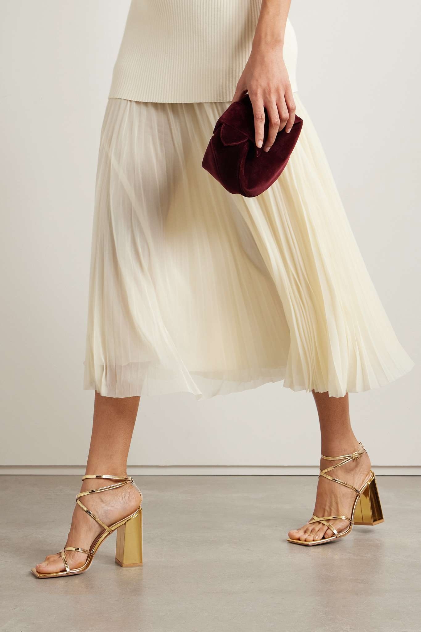 Metal 95 metallic patent-leather sandals - 2