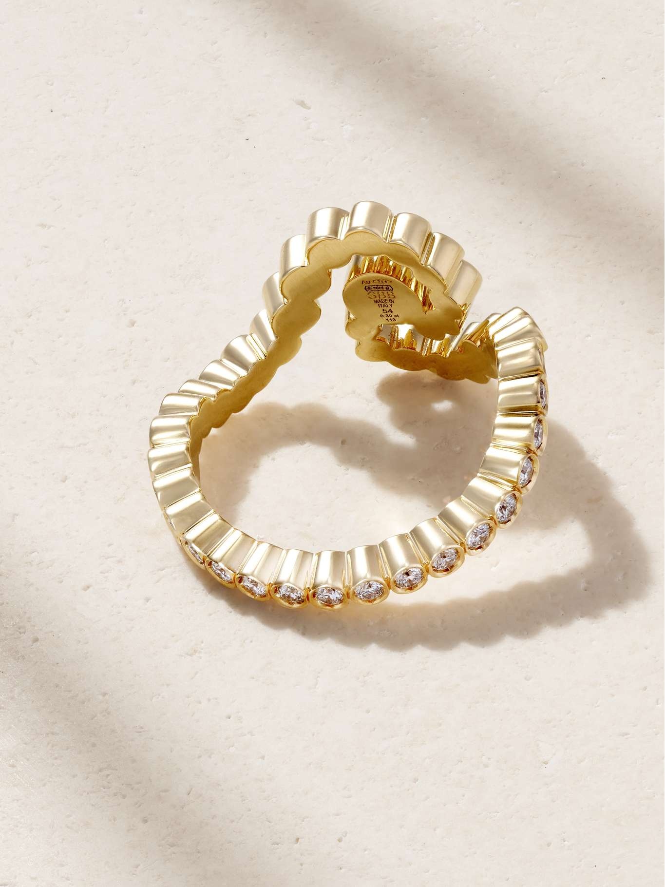 Ocean de Ciel 18-karat recycled gold diamond ring Gold - 3
