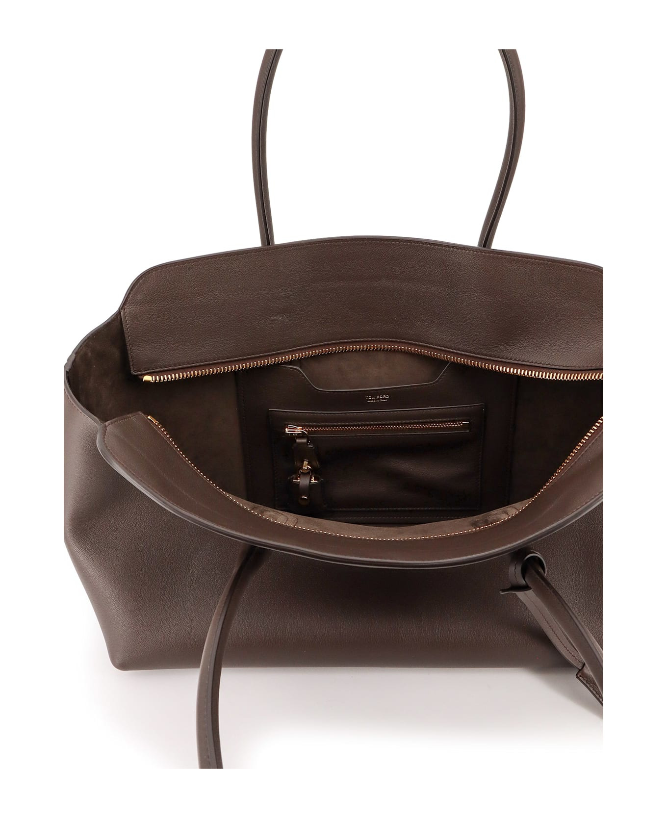Leather Shoulder Bag With Logo - 5