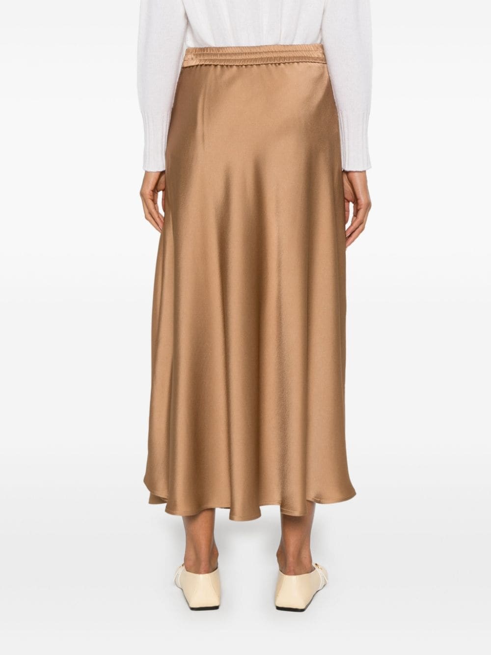 satin maxi skirt - 4