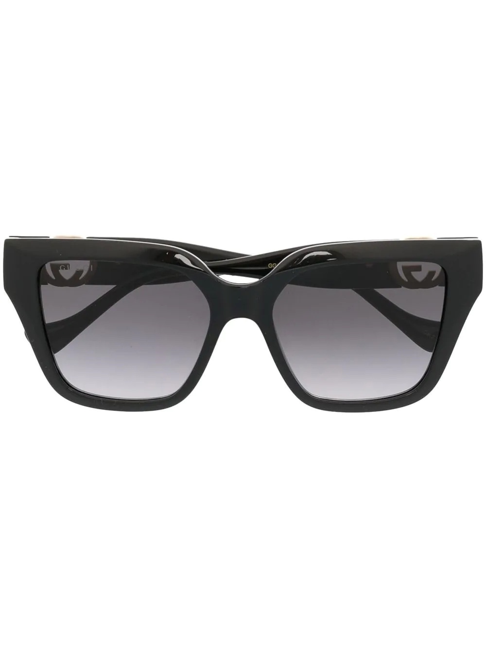 logo square-frame sunglasses - 1