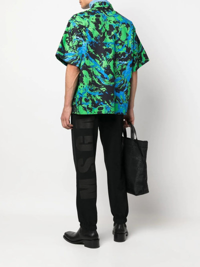 MSGM logo-print cotton track pants outlook