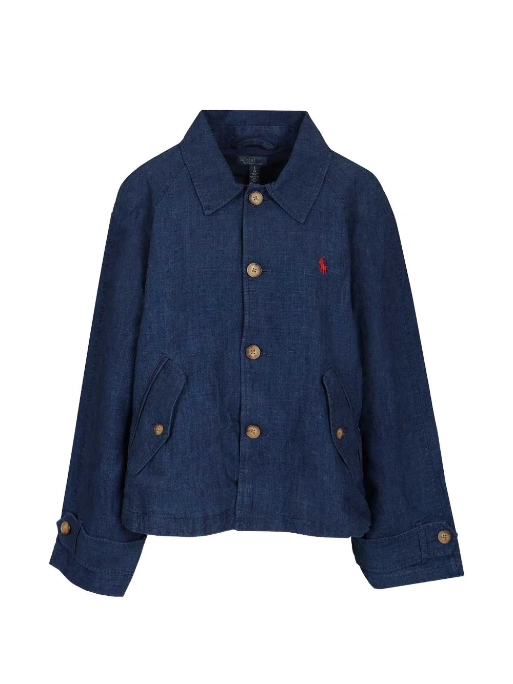 raglan-sleeve denim jacket - 1