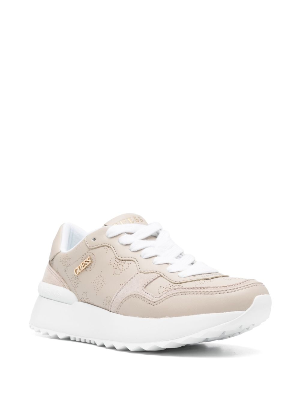 perforated-detail sneakers - 2