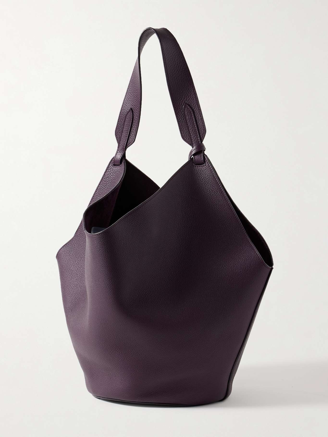 Lotus medium textured-leather tote - 3