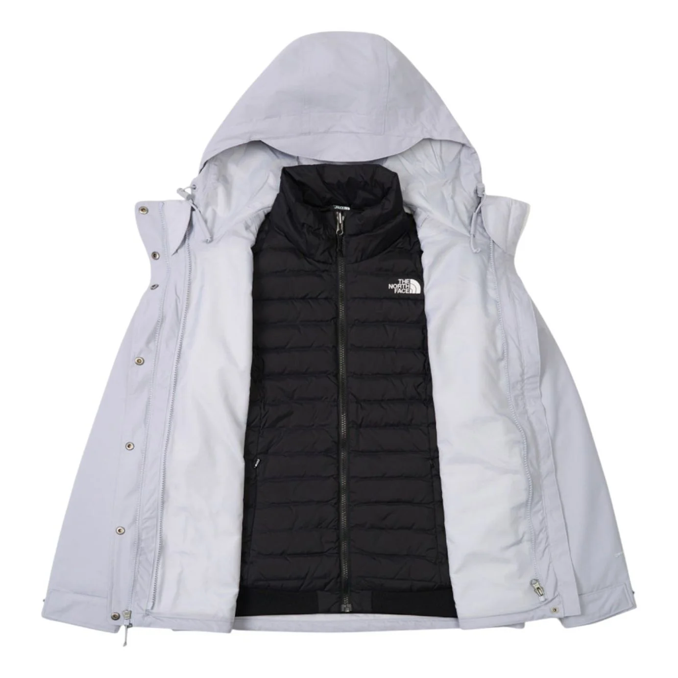 (WMNS) THE NORTH FACE Dryvent Waterproof 3-in-1 Jacket 'Blue Flax Black' NF0A8GK7-D0P - 1