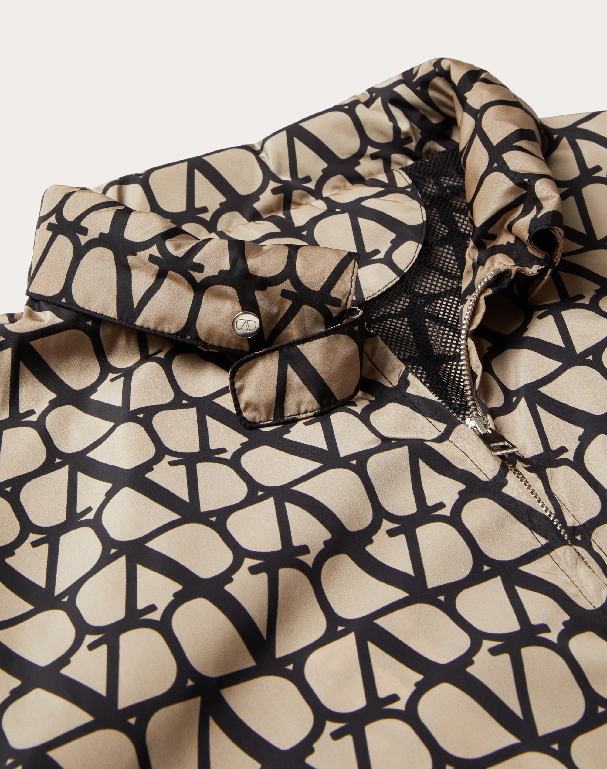 NYLON WINDBREAKER WITH TOILE ICONOGRAPHE PRINT - 3