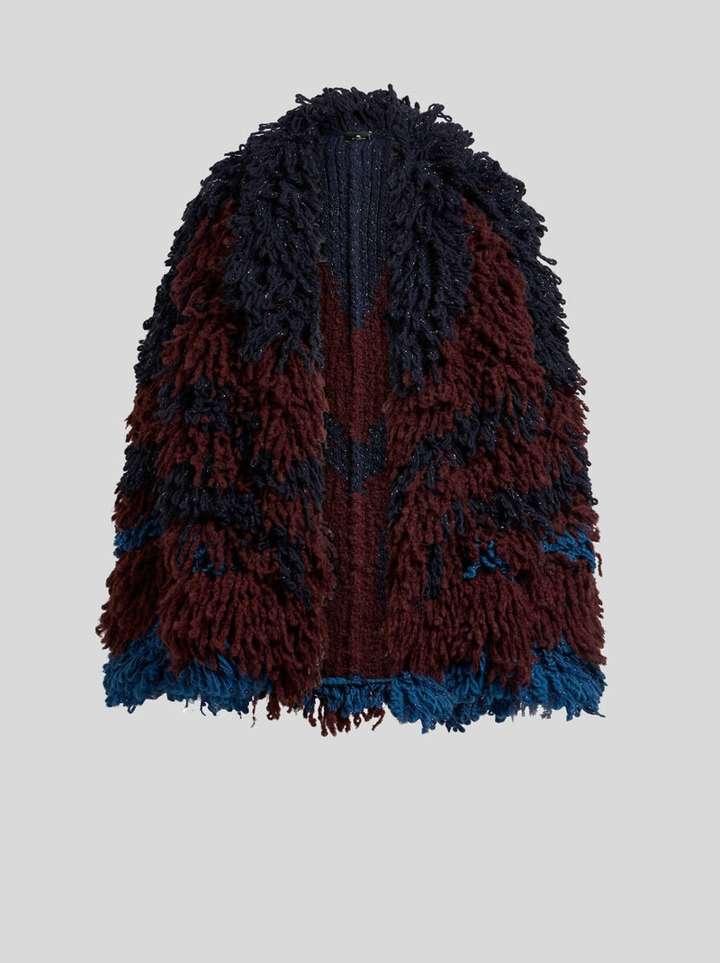 WOOL- AND ALPACA-BLEND FUR-STITCH JACKET 1