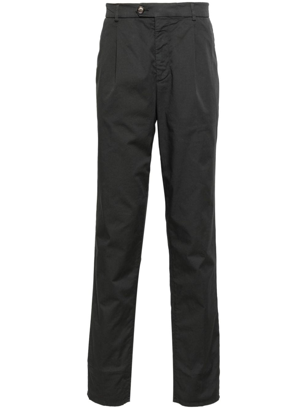 mid-rise straight-leg chinos - 1