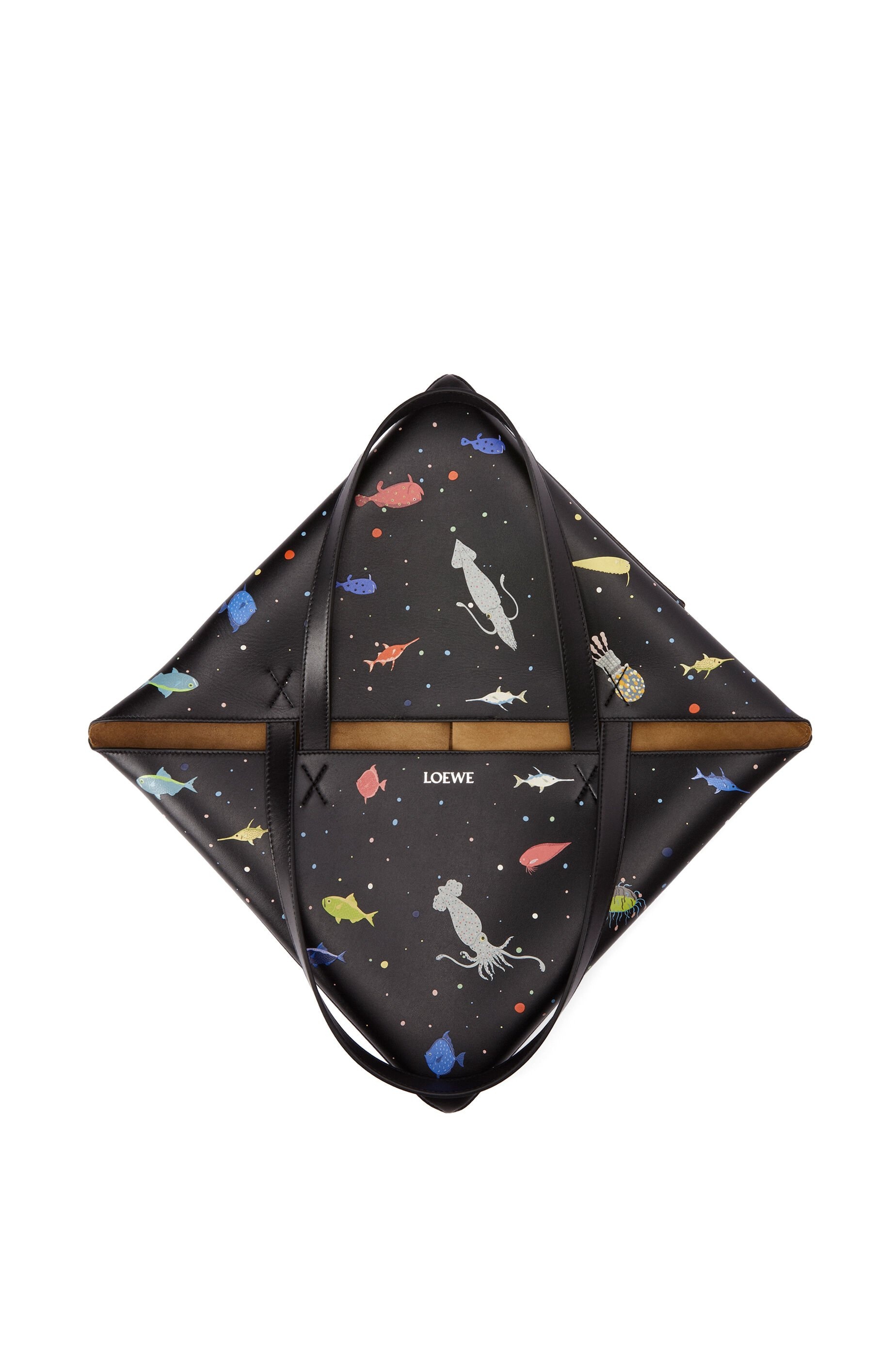 Deep Sea XL Puzzle Fold tote in shiny calfskin - 6