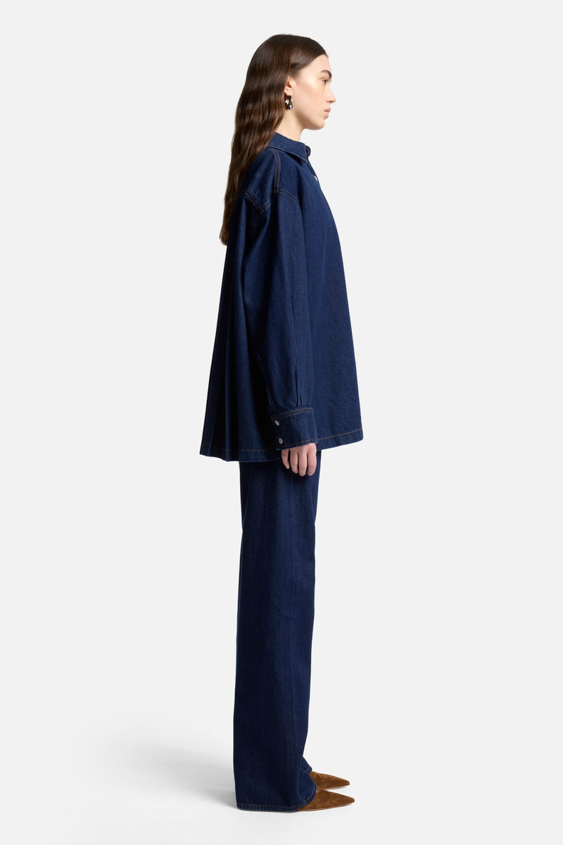 MANKIND Pleated Overshirt in Franklin 6