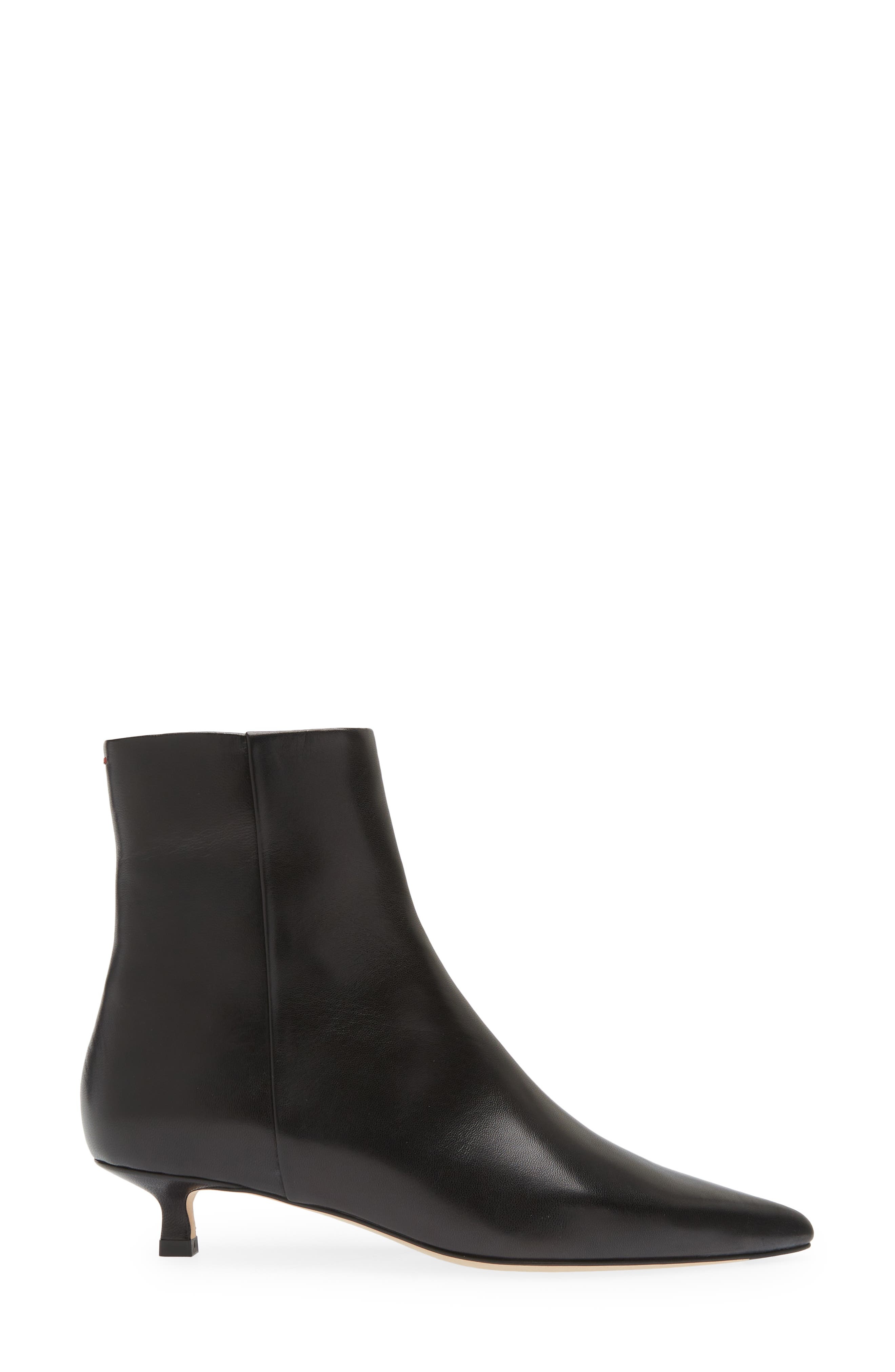 aeyde Sofie Pointed Toe Bootie in Black at Nordstrom - 3