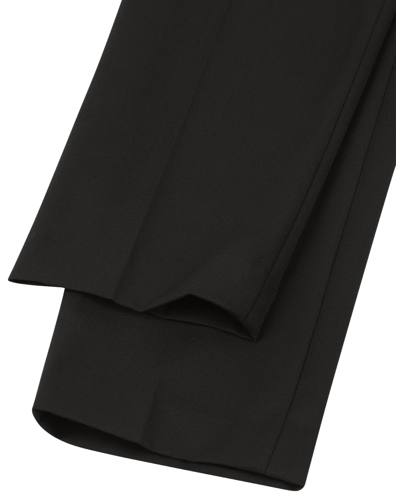 SLIM TROUSER BLACK WOOL - 5