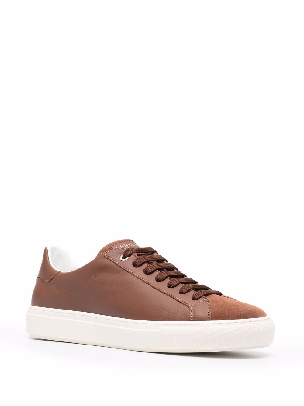 leather low-top sneakers - 2