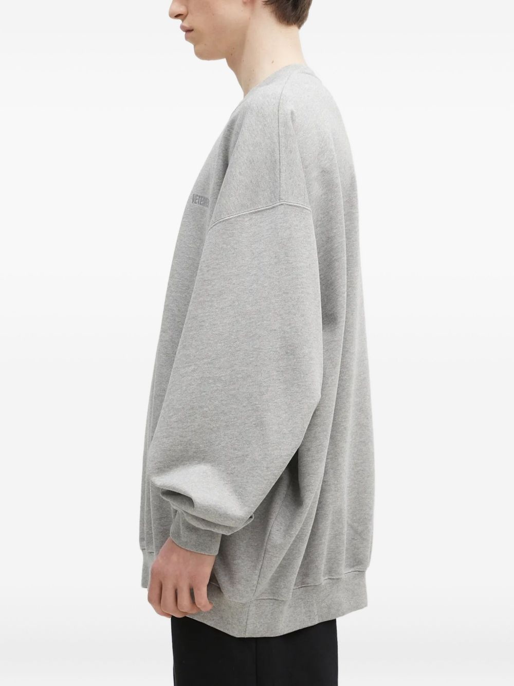 embroidered-logo sweatshirt - 2