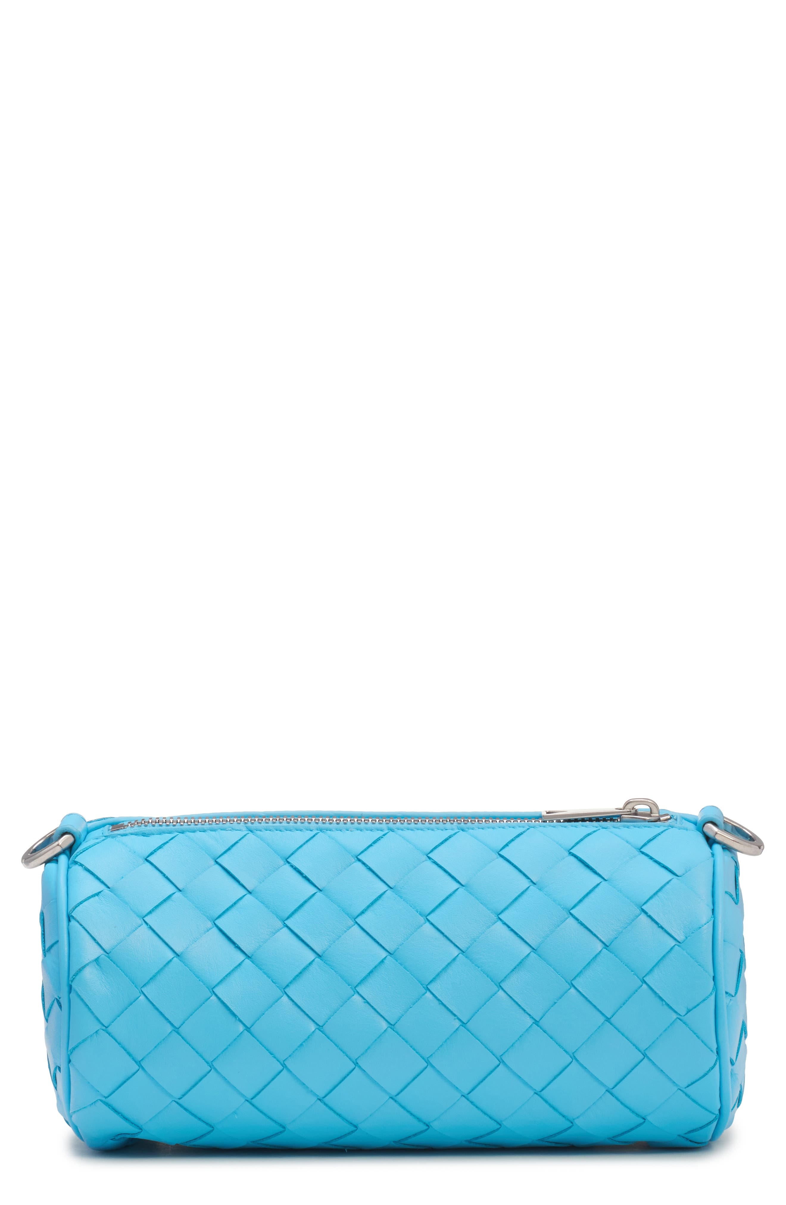 Bottega Veneta Mini Intrecciato Leather Barrel Bag in Dip/Silver at Nordstrom - 1