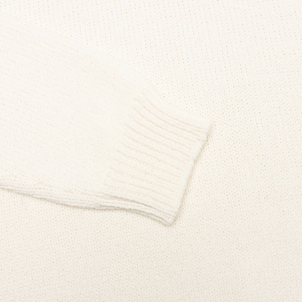 MERINOS PULLOVER - BLANC/BLEU PALE - 5