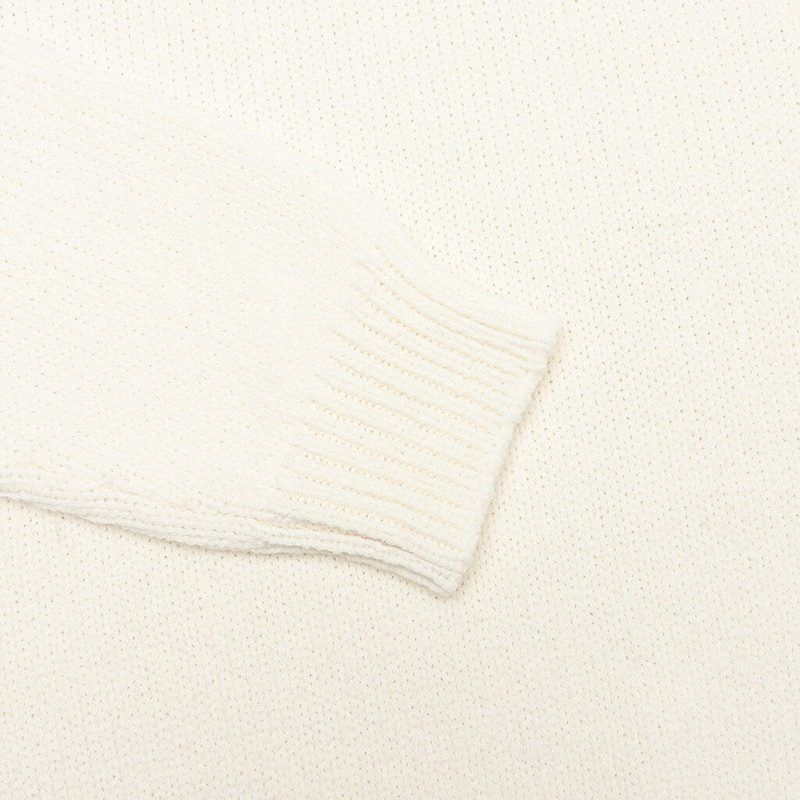 MERINOS PULLOVER - BLANC/BLEU PALE 5