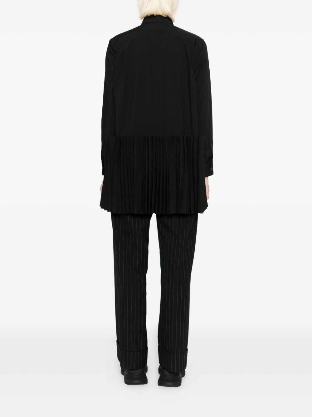 pleated shirt dress - 4