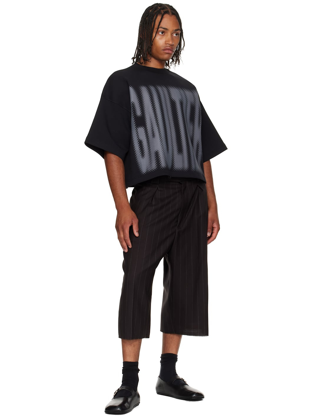 Black 'The Gaultier' Boxy T-shirt - 4