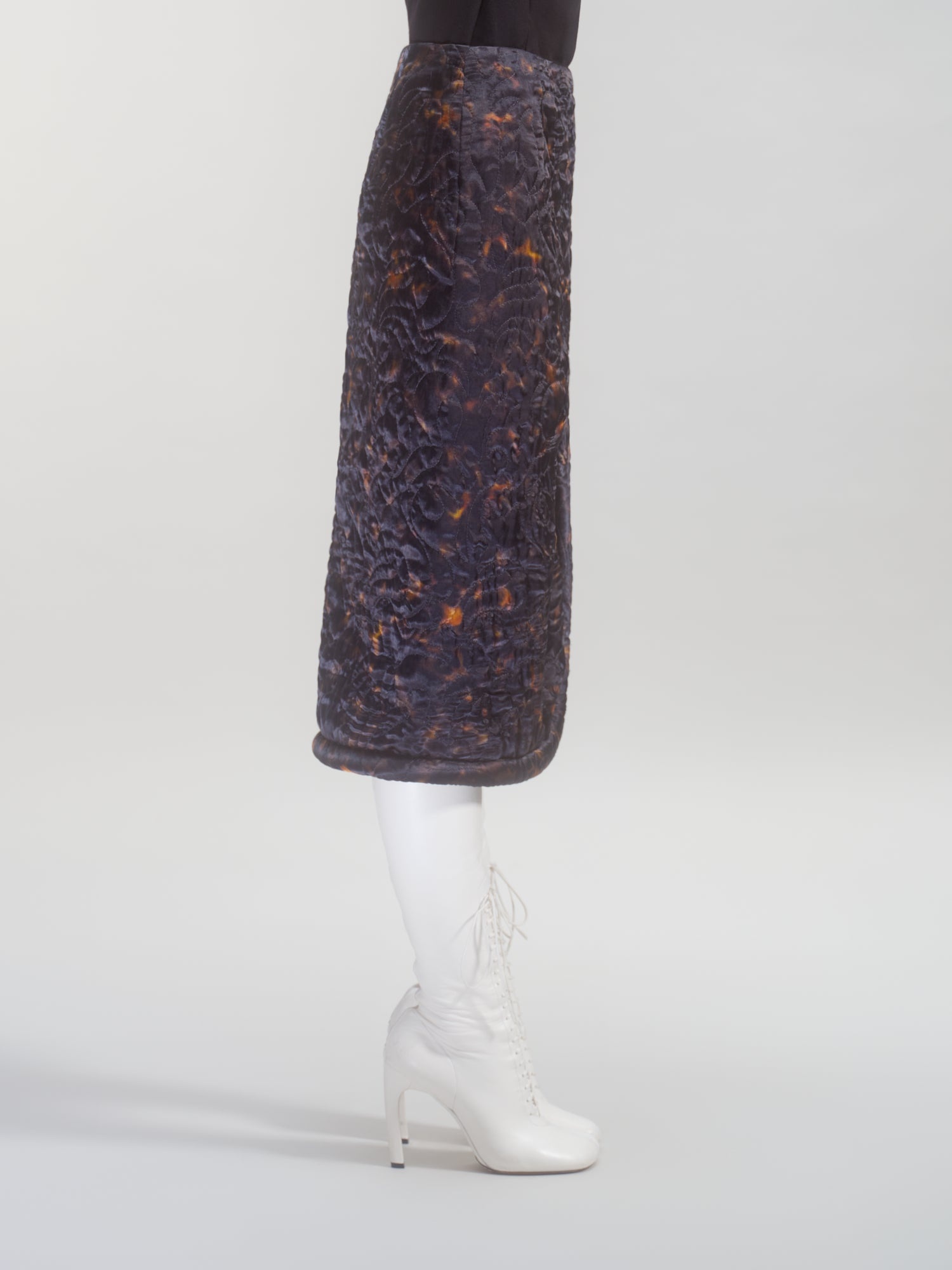 PADDED PENCIL SKIRT - 3