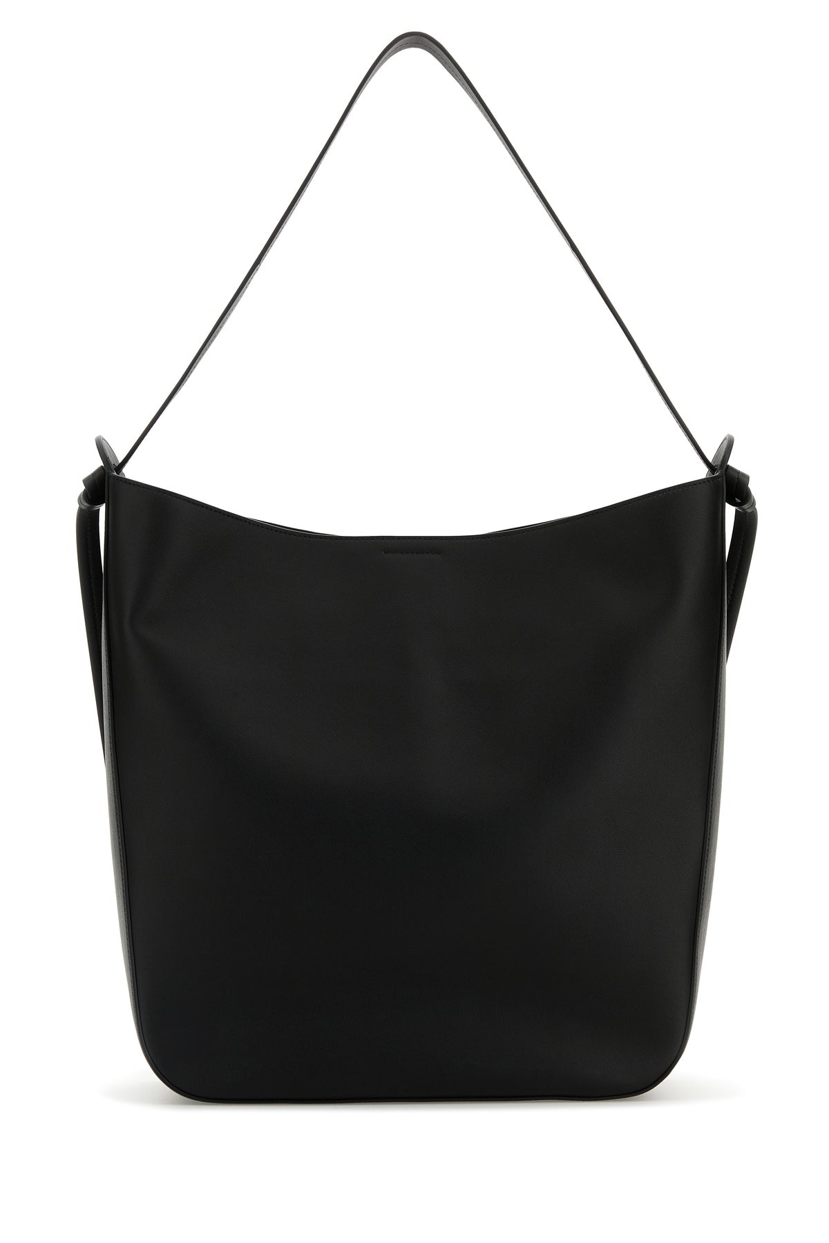 Black leather shopping bag - 3