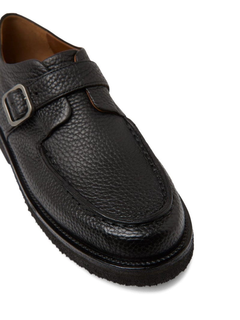 buckled pebbled loafers 4