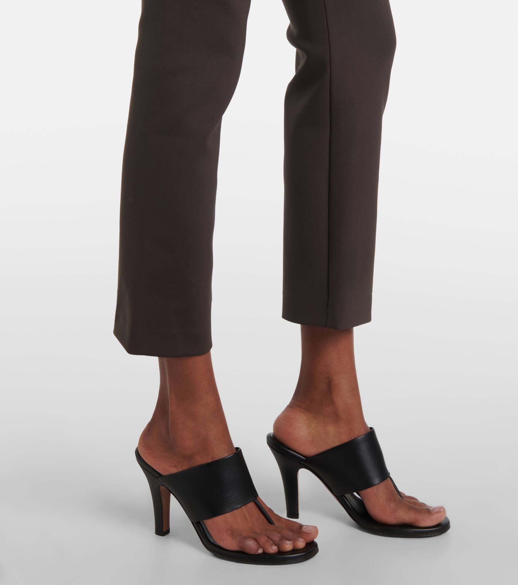 Shim cropped jersey slim pants - 5