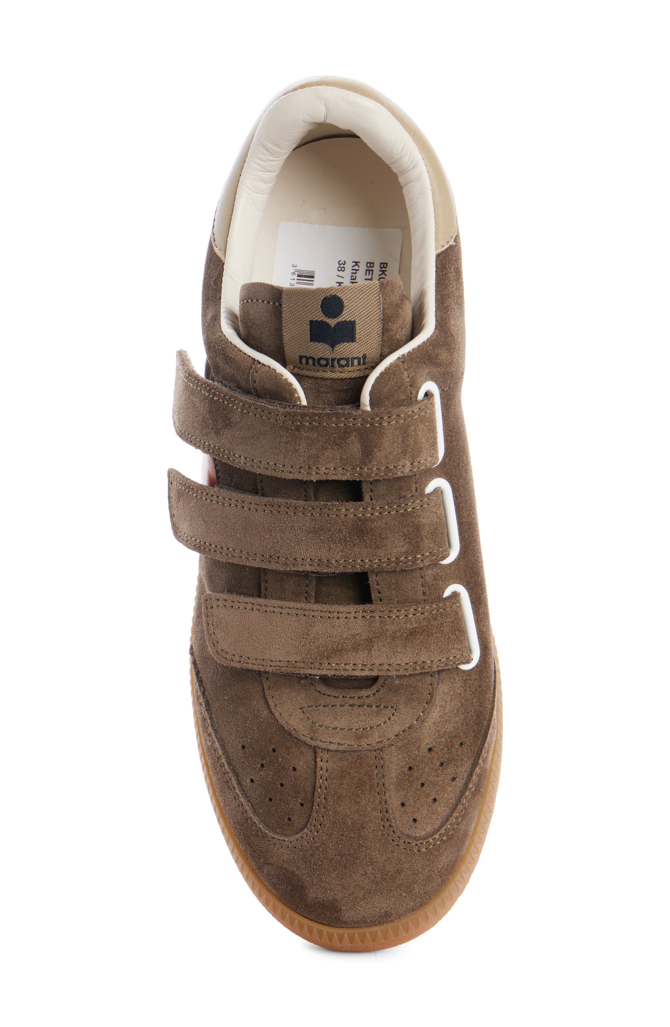 Isabel Marant Beth Low Top Sneaker in Khaki/Orange at Nordstrom - 4
