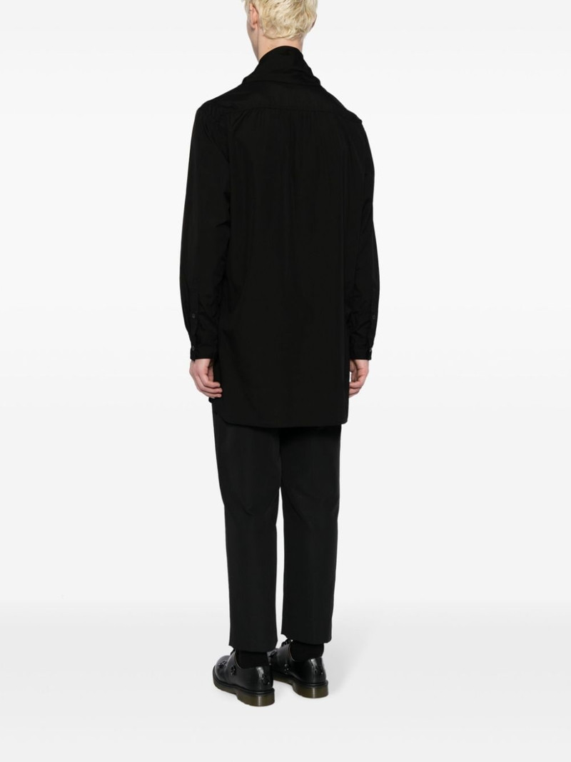 layered asymmetric-hem shirt 4