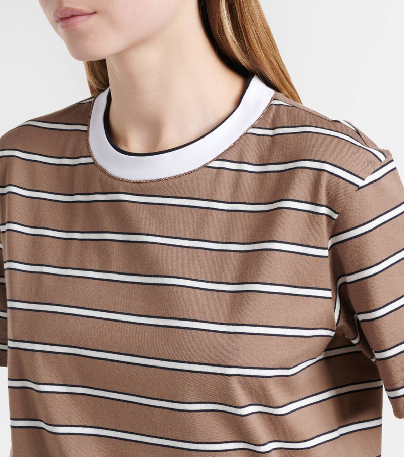 Striped cotton jersey T-shirt 4