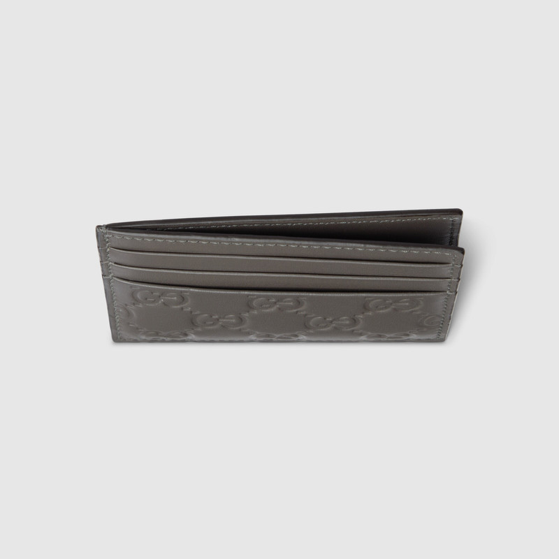 GUCCI GG Emblem card case outlook