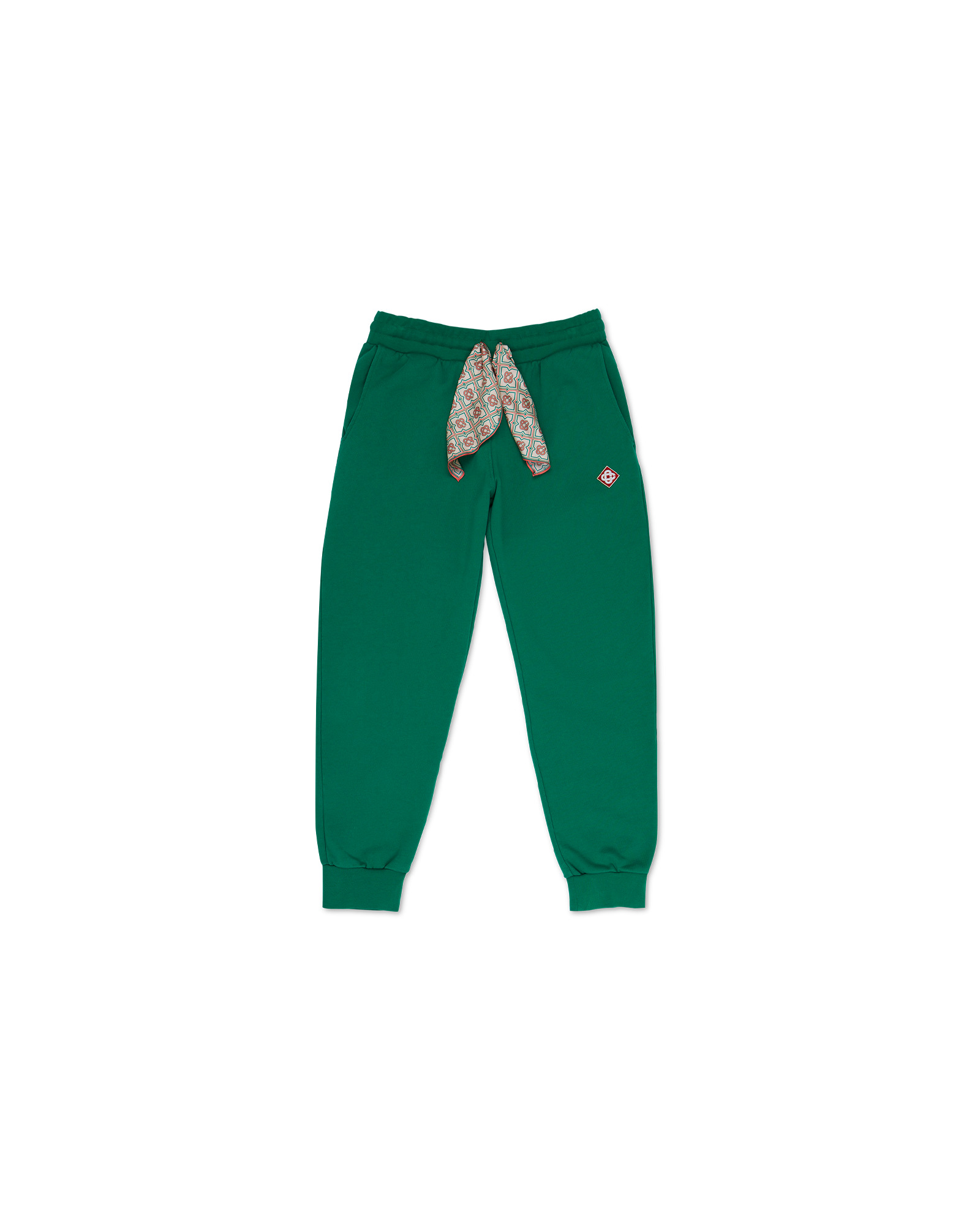 Green Silk Scarf Sweatpant - 1